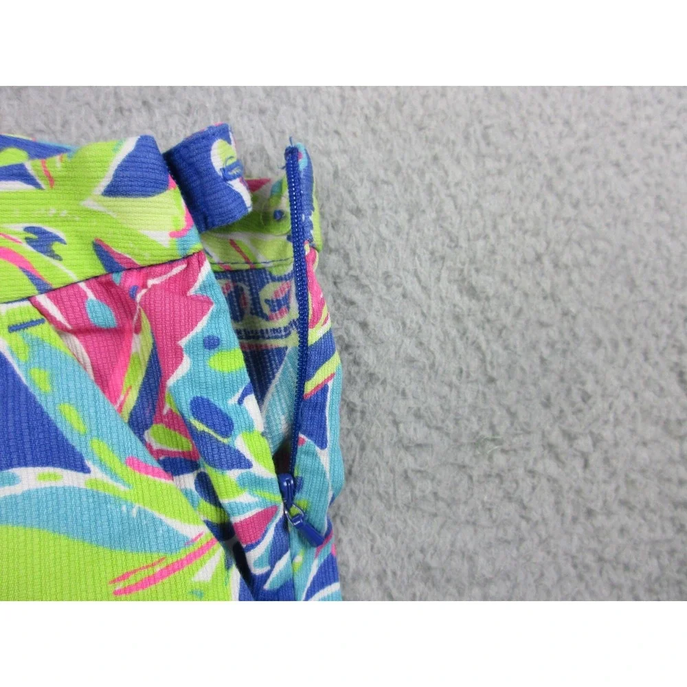 Lilly Pulitzer Magnolia Shorts Womens 0 Blue Toucan Play Scalloped‎ Casual 28x11